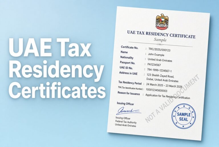 Tax Residency Certificate in UAE
